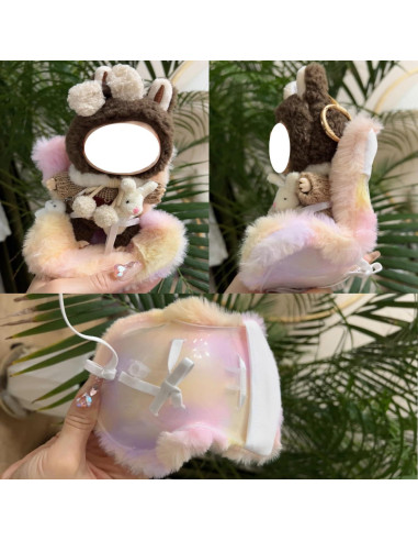 Asiento de Coche La-bubu Azul para Muñecas 17cm - Decorativo