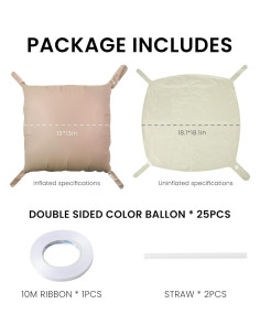 Kit de Arco de Globos de Foil NYEONHRT 25 Piezas 48 cm 2