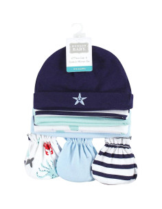 Conjunto gorro y mitones algodón unisex Hudson Baby 0-6 meses 2