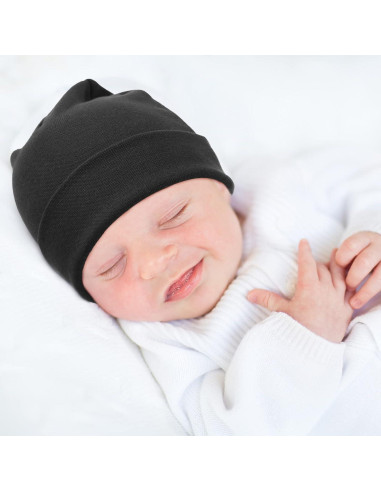 Conjunto de Gorro Beanie y Manoplas AQOKKA para Bebés 0-6 Meses