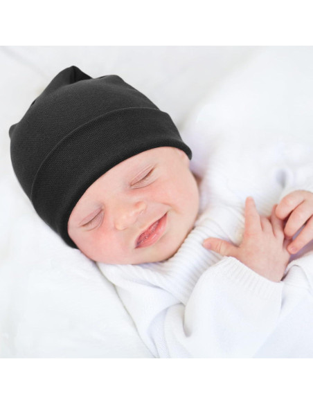 Conjunto de Gorro Beanie y Manoplas AQOKKA para Bebés 0-6 Meses