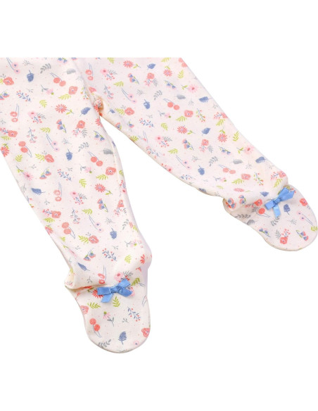 Conjunto Kimono Bebé Niña 6-9 Meses Rosa Algodón Suave