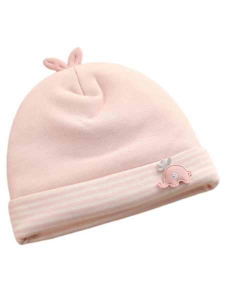 Gorro de bebé algodón suave 0-3 meses unisex con dibujos