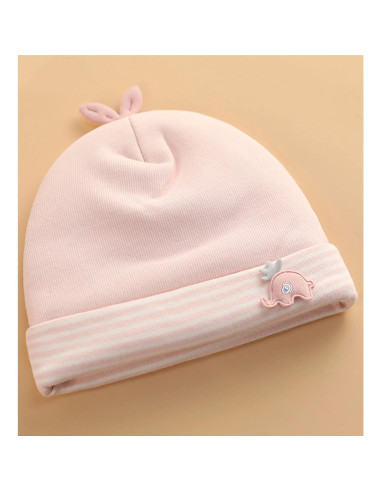 Gorro de bebé algodón suave 0-3 meses unisex con dibujos