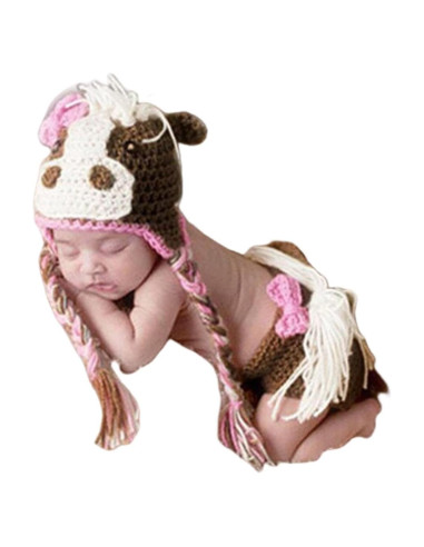 Accesorios de Fotografía para Bebés Unisex - Sombrero y Pantalón