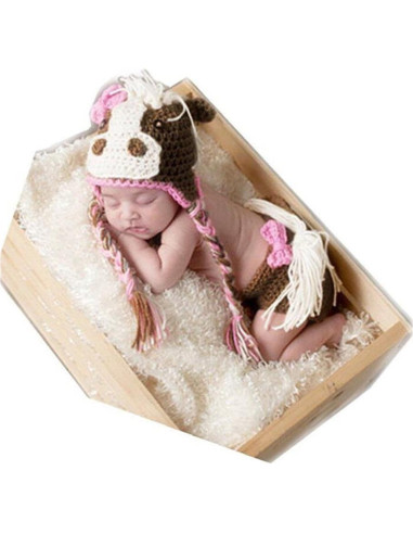 Accesorios de Fotografía para Bebés Unisex - Sombrero y Pantalón