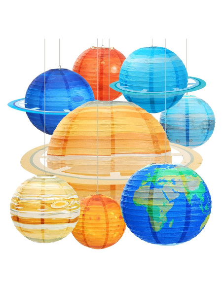 Linternas de Papel Espaciales 8PCS 30.48 cm Bisanzoya