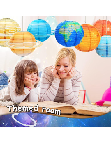 Linternas de Papel Espaciales 8PCS 30.48 cm Bisanzoya