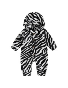 Mono de Felpa para Recién Nacidos Niños Niñas 6-9 Meses Cebra