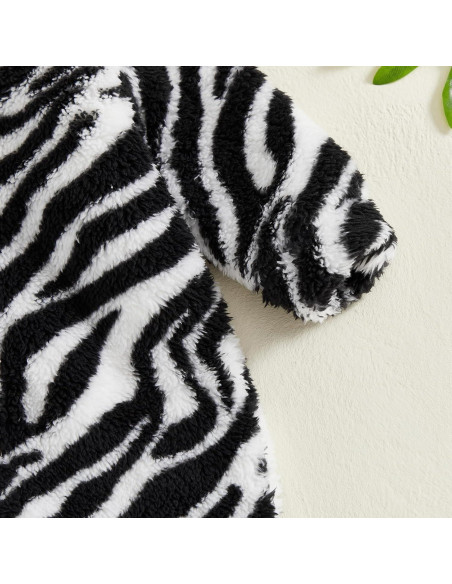 Mono de Felpa para Recién Nacidos Niños Niñas 6-9 Meses Cebra