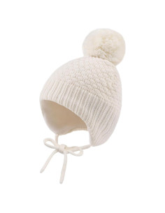 Gorro de Invierno para Niñas Bebés - Franela - 0 a 8 Años