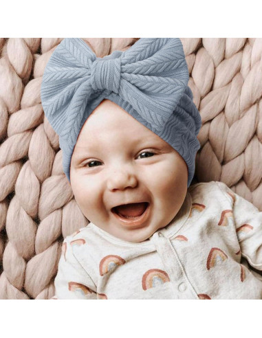 Gorros Beanie para Bebé Niña AQOKKA con Lazo 3-12 Meses