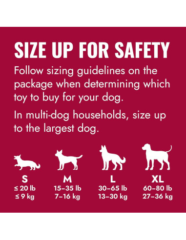 KONG Goodie Bone - Hueso de Goma Natural para Perros X Grande