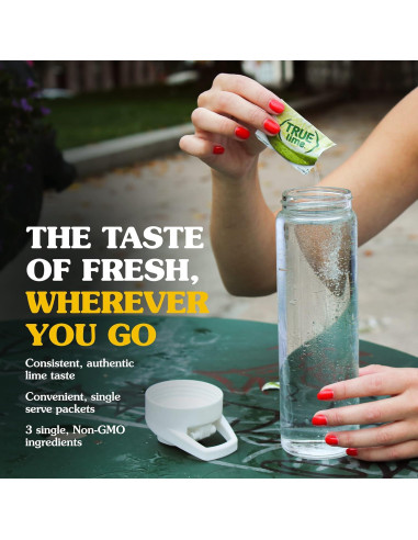Mejorador de Agua True Lime 100 Paquetes 79.83g Sin Azúcar