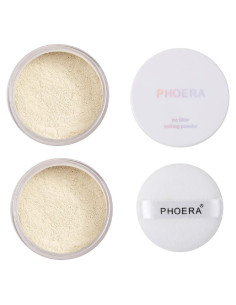 Paquete de 2 Polvos Fijadores PHOERA 101 Translúcido 20g