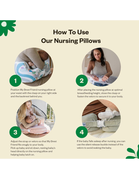 Almohada de Lactancia Mi Amigo Brest Original Ergonomía Coral