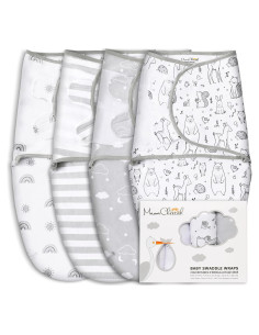 Saco de Envolver Mama Cheetah 100% Algodón Orgánico 1.8-3.2 kg