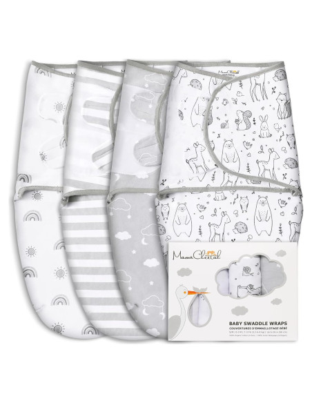 Saco de Envolver Mama Cheetah 100% Algodón Orgánico 1.8-3.2 kg