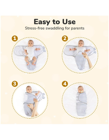 Saco de Envolver Mama Cheetah 100% Algodón Orgánico 1.8-3.2 kg