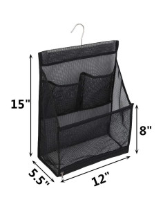 Bolsa Organizadora de Juguetes de Baño ALYER 38x30.5cm Negra 2