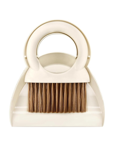 Juego de Escoba y Recogedor Mini BAOYINGTE - Blanco, 16.5 cm