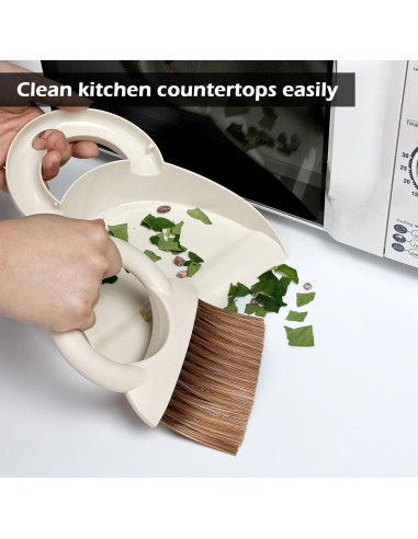 Juego de Escoba y Recogedor Mini BAOYINGTE - Blanco, 16.5 cm