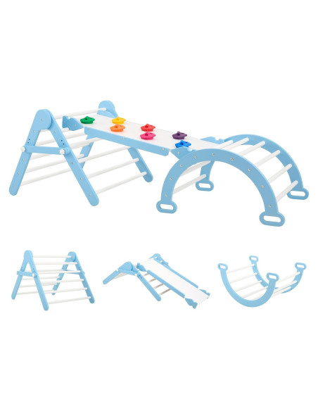 Conjunto de Escalada Montessori FUNLIO 3 en 1 - Azul
