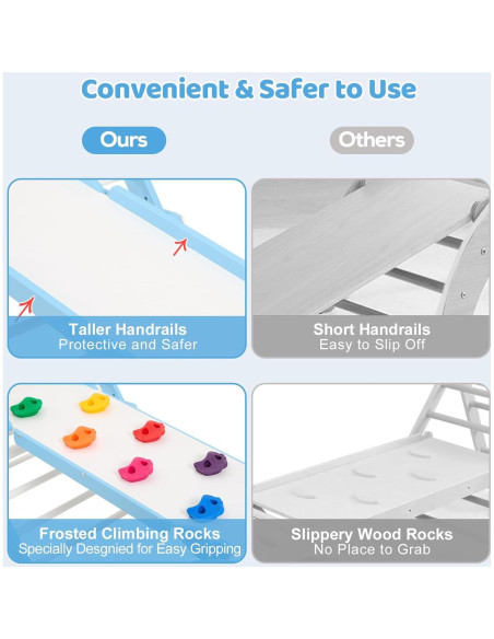 Conjunto de Escalada Montessori FUNLIO 3 en 1 - Azul