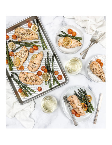 Bandeja para Hornear USA Pan 3/4 Grande Acero Aluminizado