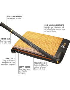 Cortadora de papel guillotina Westcott TrimAir 30 hojas 30.5 cm 2