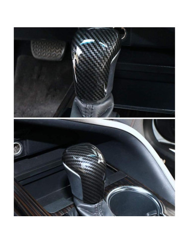Cubierta de Perilla de Cambio XITER para Toyota Camry/Corolla 2018-2025 - Fibra de Carbono
