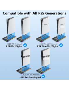 Estación de Enfriamiento y Carga BRHE para PS5 Slim Pro 2