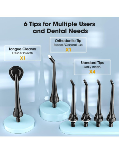 Irrigador Oral Inalámbrico HANGSUN HOC660 Recargable Negro