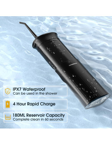 Irrigador Oral Inalámbrico HANGSUN HOC660 Recargable Negro
