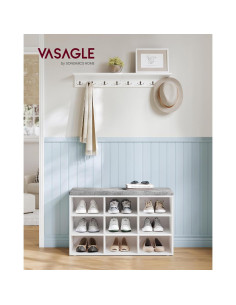 Banco de Almacenamiento VASAGLE CUSTOS 9 Compartimentos 48 cm 2