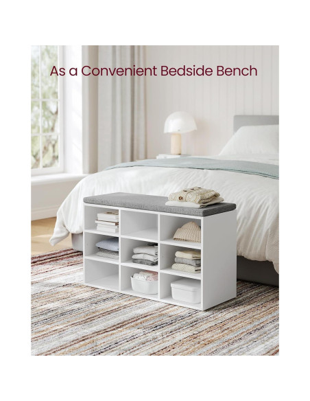 Banco de Almacenamiento VASAGLE CUSTOS 9 Compartimentos 48 cm