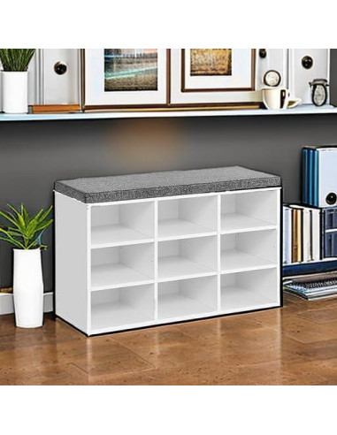 Banco de Almacenamiento VASAGLE CUSTOS 9 Compartimentos 48 cm