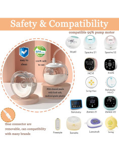 Taza de recolección de leche manos libres Zomee 24 mm 2Pcs 2