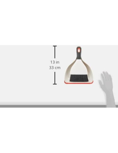 Recogedor y Cepillo OXO Good Grips Blanco Ergonomico