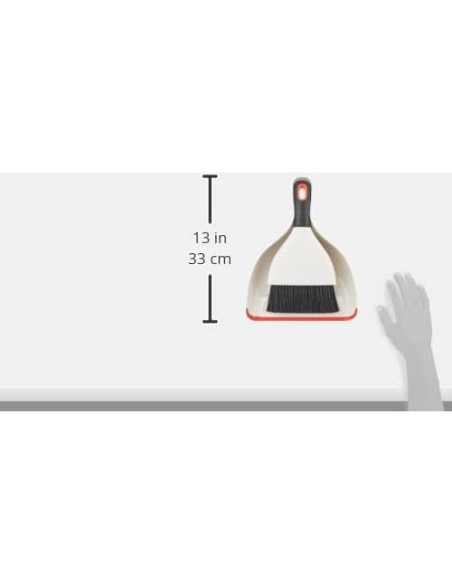 Recogedor y Cepillo OXO Good Grips Blanco Ergonomico