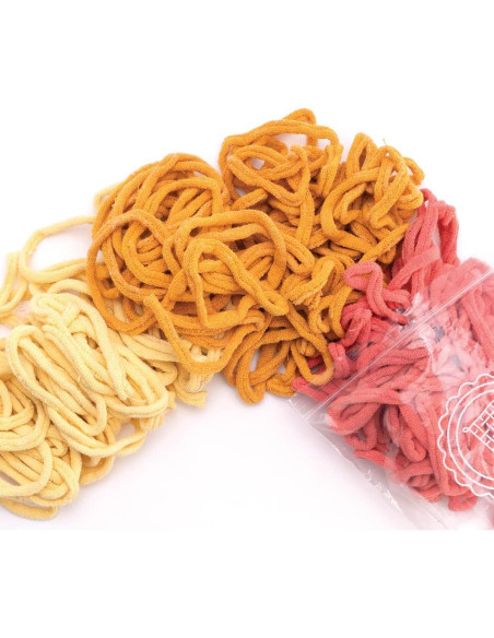 Bucles de Posavasos Algodón Friendly Loom Tulipán - 6 Piezas