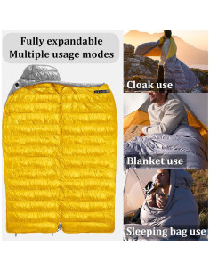Saco de Dormir Ultraligero Windhike 700g Plumas -26.2C 2