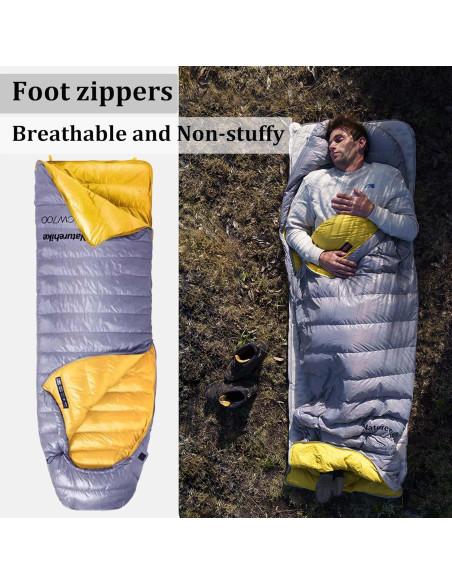 Saco de Dormir Ultraligero Windhike 700g Plumas -26.2C