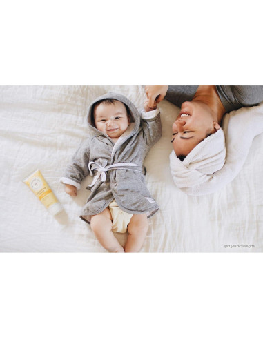 Bata con Capucha para Bebés Burts Bees Baby 0-9 Meses Gris