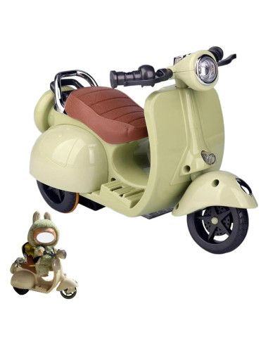 Scooter Eléctrico Interactivo Labubu con Luz y Música Verde