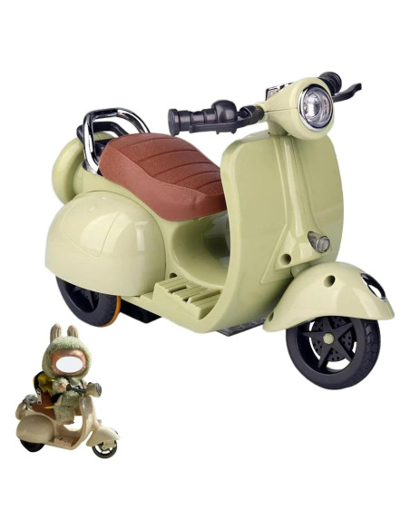 Scooter Eléctrico Interactivo Labubu con Luz y Música Verde