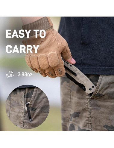 Cuchillo de Bolsillo CJRB J1945L Grande Pyrite-Light 9.4 cm