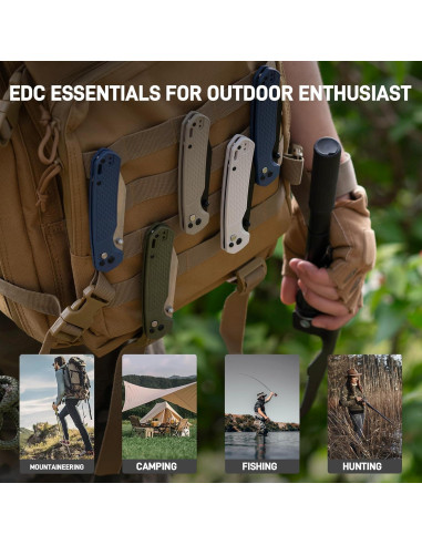 Cuchillo de Bolsillo CJRB J1945L Grande Pyrite-Light 9.4 cm