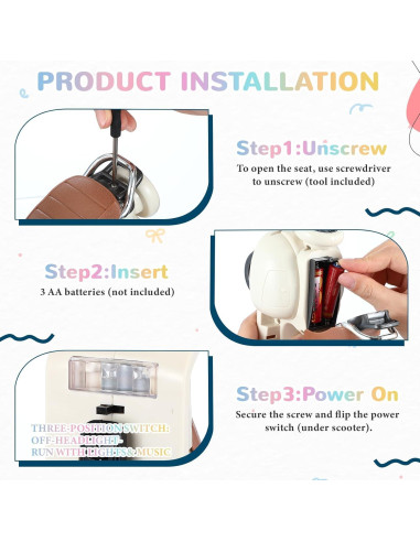 Scooter Eléctrico Interactivo Labubu con Luz y Música Verde