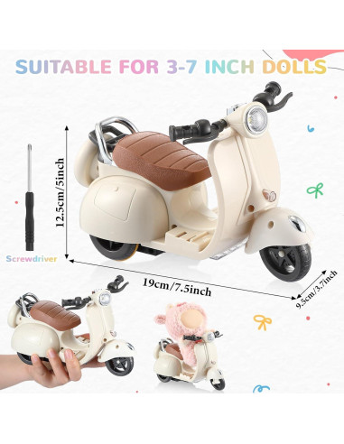 Scooter Eléctrico Interactivo Labubu con Luz y Música Verde